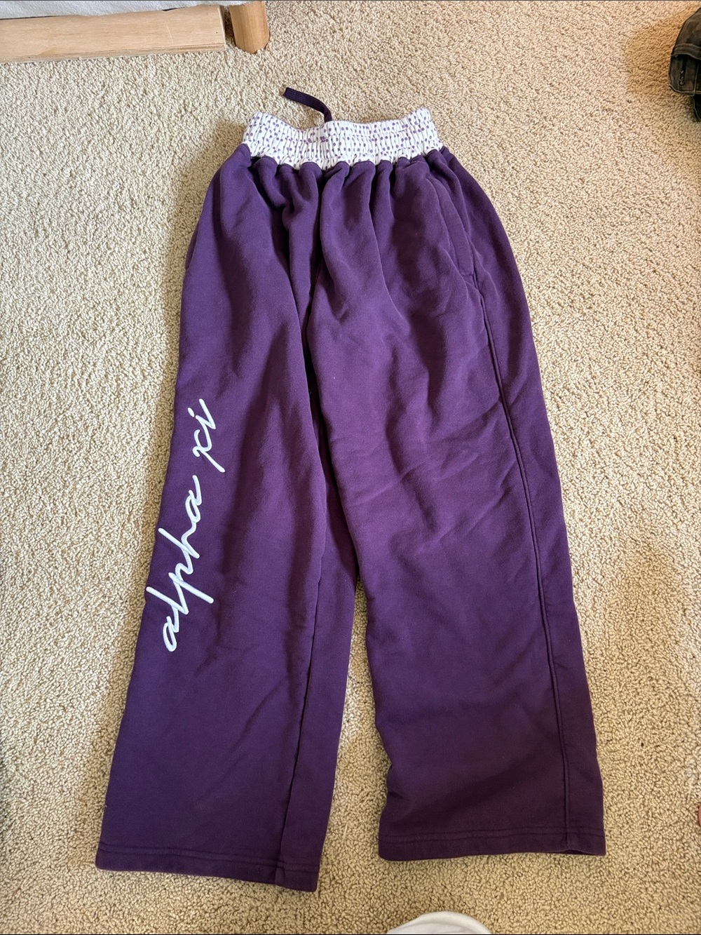 Purple Smocked Waist Pajama Pants